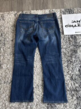 Axel Blue 00S Embroidered Denim Jeans Bootcut Stretch Y2K Men S 38X32